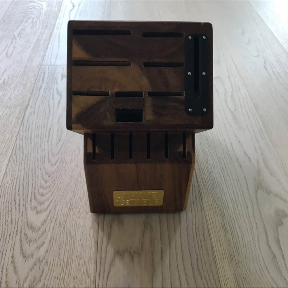 Thyme & Table Wooden Knife Block/Holder